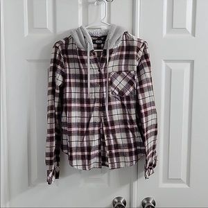 Rewash Long Sleeve Flannel Top